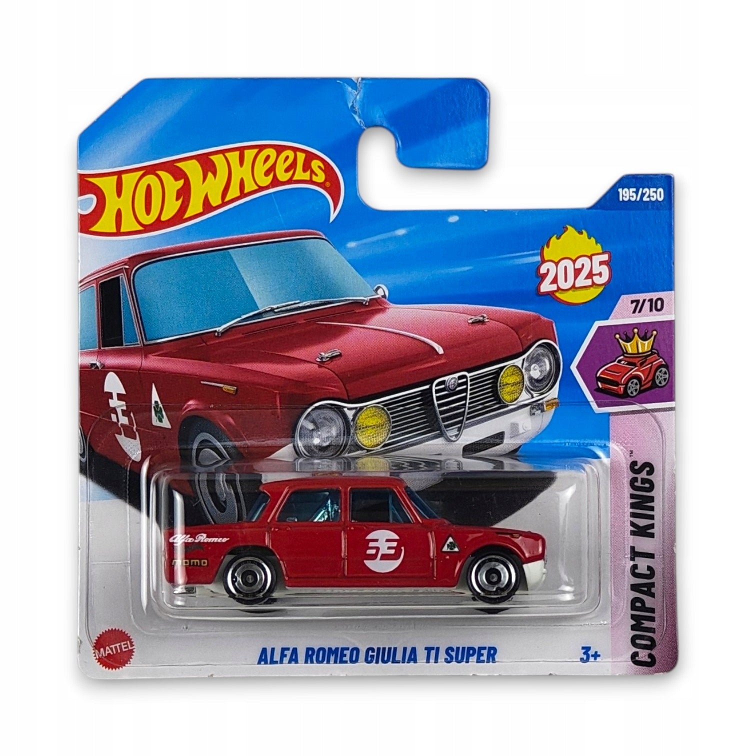 Hot Wheels - Alfa Romeo Giulia Ti Super OUTLET Uszkodzony Blister