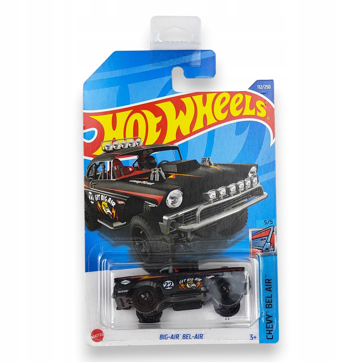 Hot Wheels - Big Air Bel Air - Długa Karta z Haczykiem