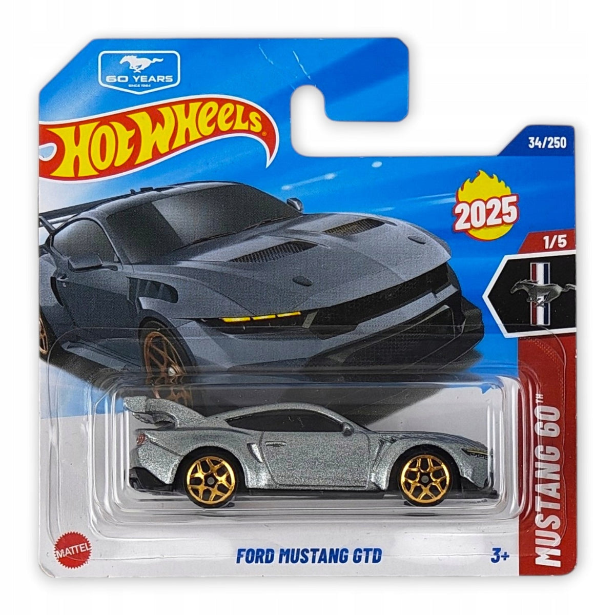 Hot Wheels - Ford Mustang GTD OUTLET Delikatne zagięcia