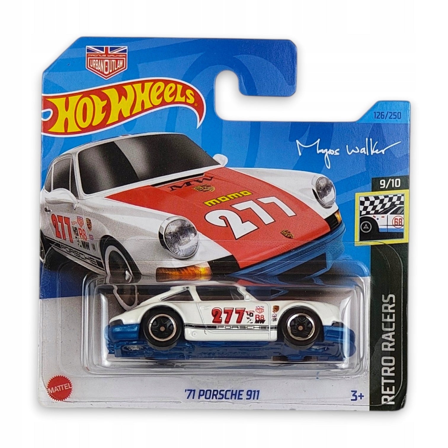 Hot Wheels - 71 Porsche 911 OUTLET Delikatne zagięcia