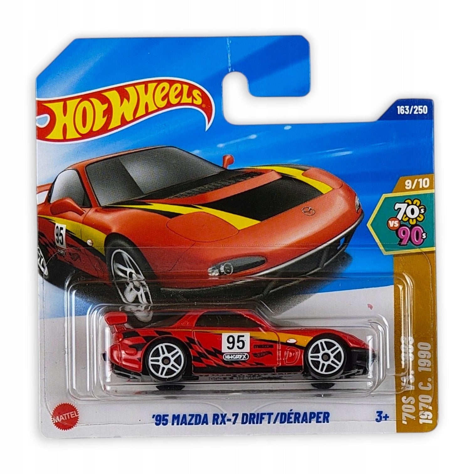 Hot Wheels - 95 Mazda RX-7 Drift / Deraper OUTLET Delikatne zagięcia