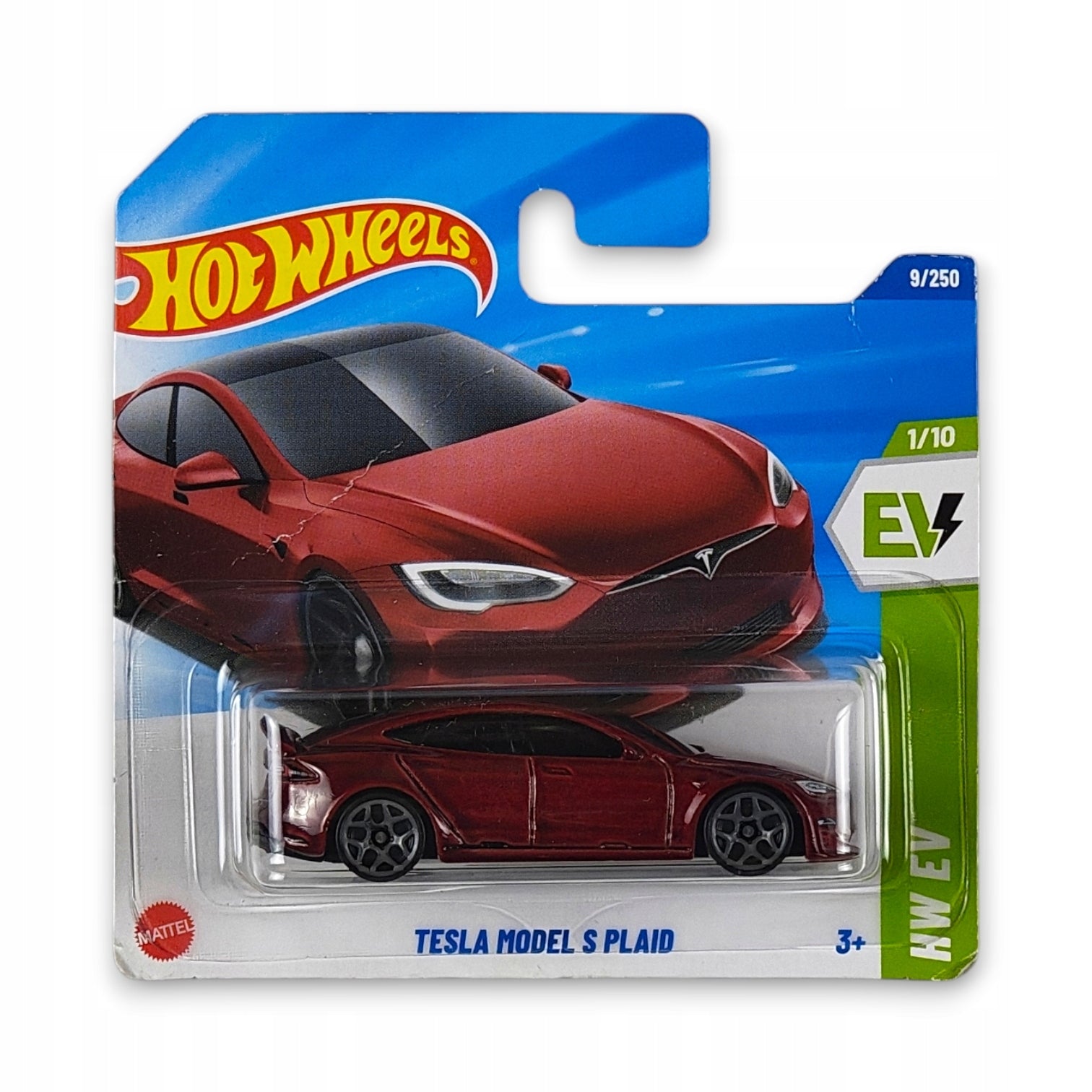 Hot Wheels - Tesla Model S Plaid OUTLET Delikatne zagięcia
