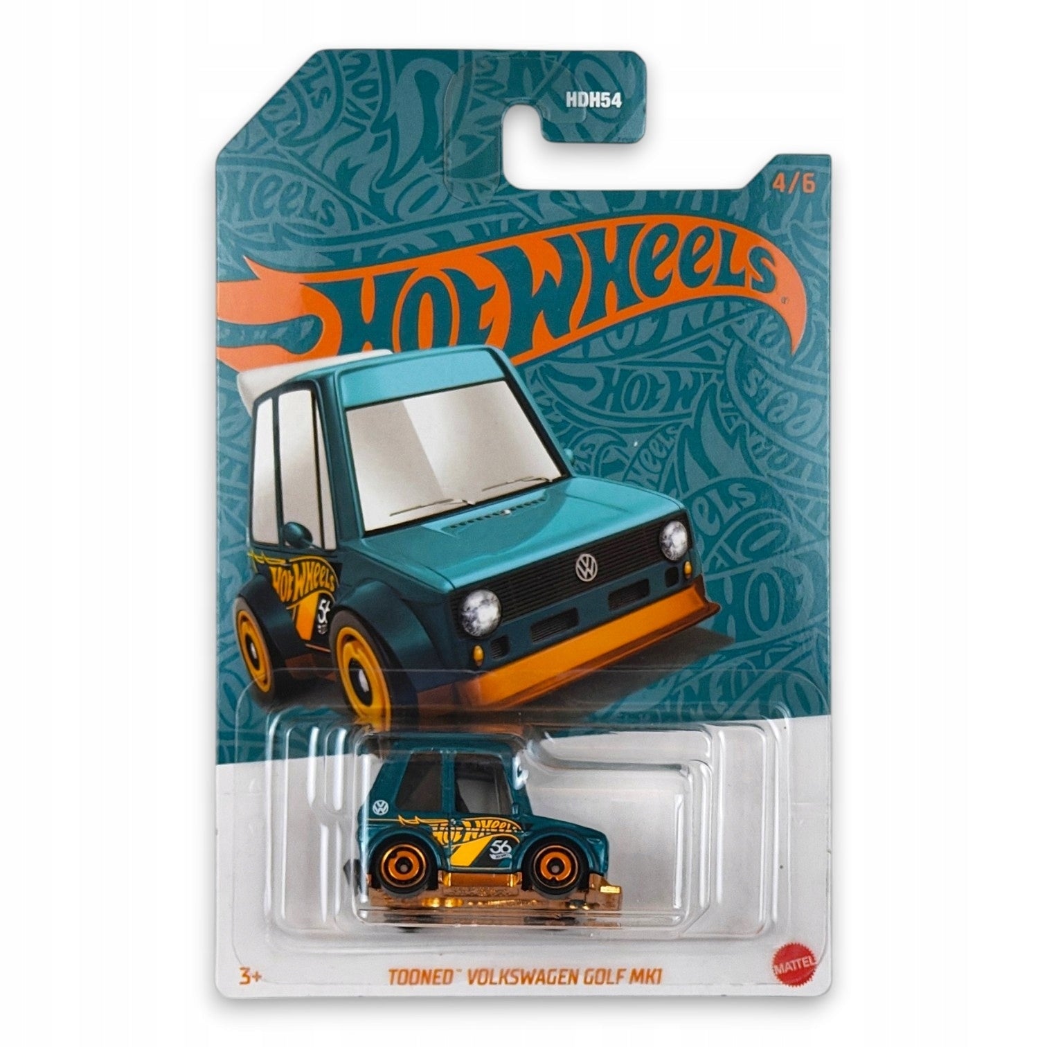 Hot Wheels - Tooned Volkswagen Golf MK1 Pearl & Chrome
