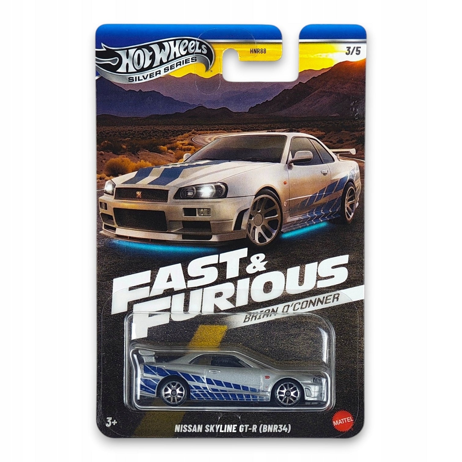 Hot Wheels - Nissan Skyline GT-R BNR34 Fast & Furious Brian O'Conner