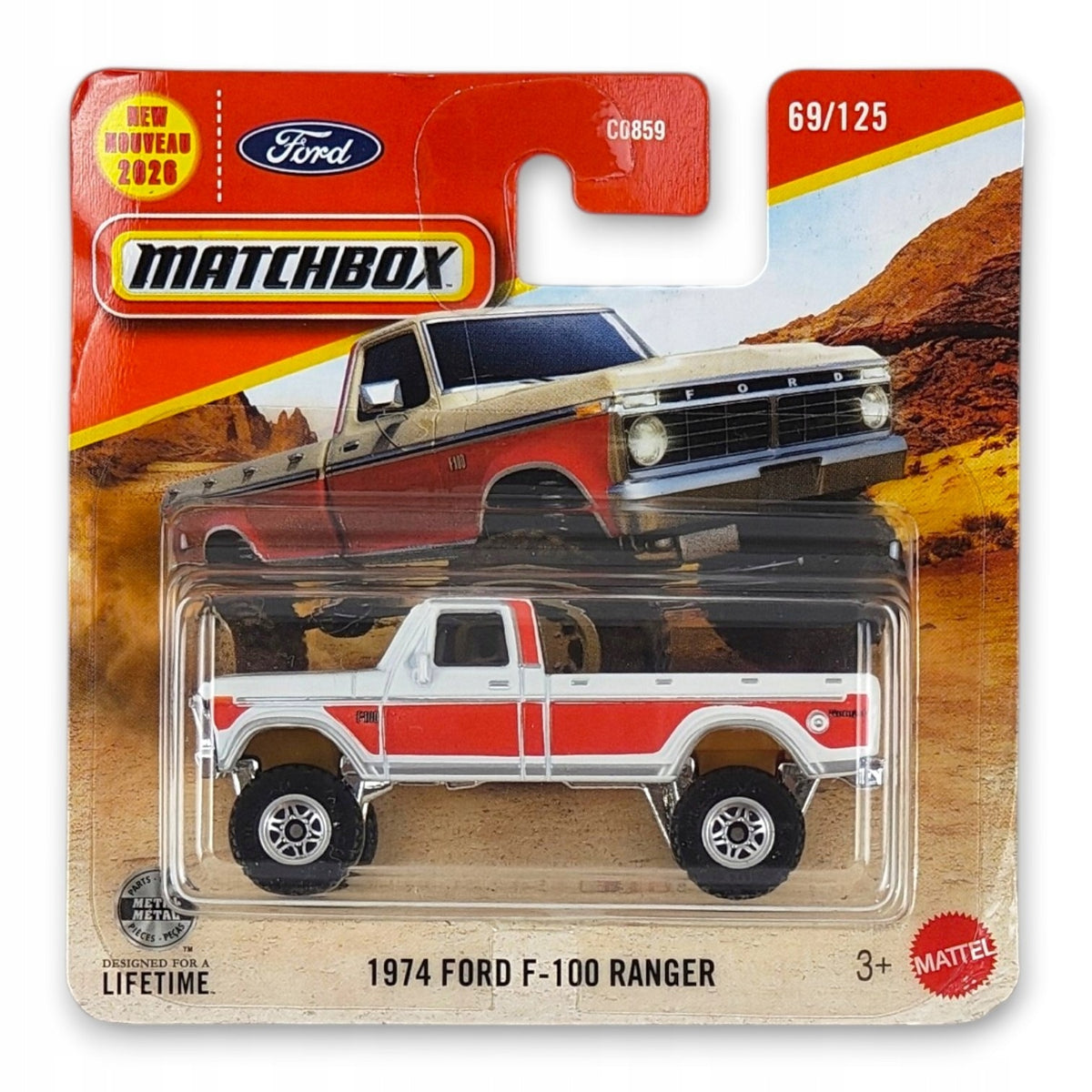 Matchbox - 1974 Ford F-100 Ranger OUTLET Delikatne zagięcia