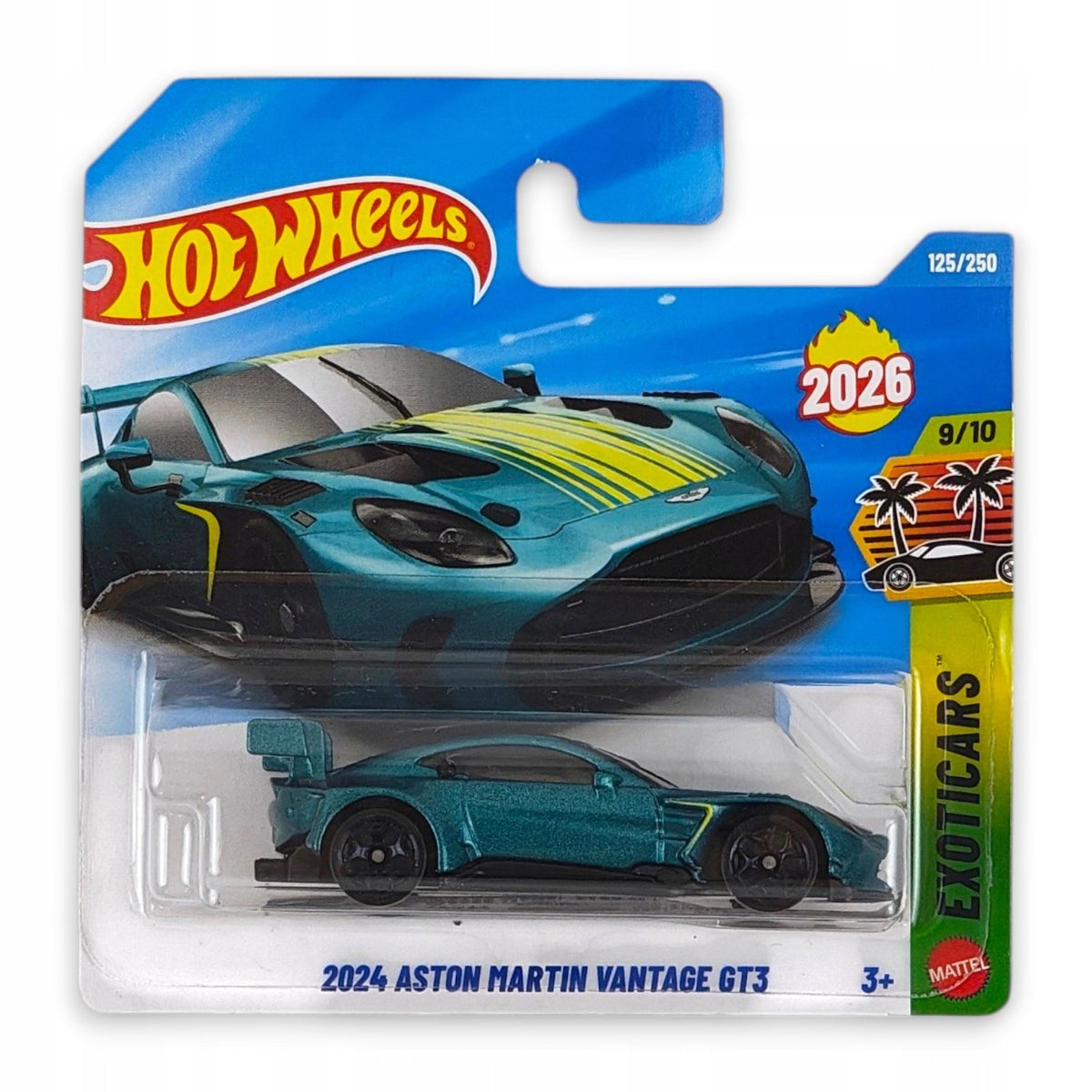 Hot Wheels - 2024 Aston Martin Vantage GT3 OUTLET Delikatne zagięcia
