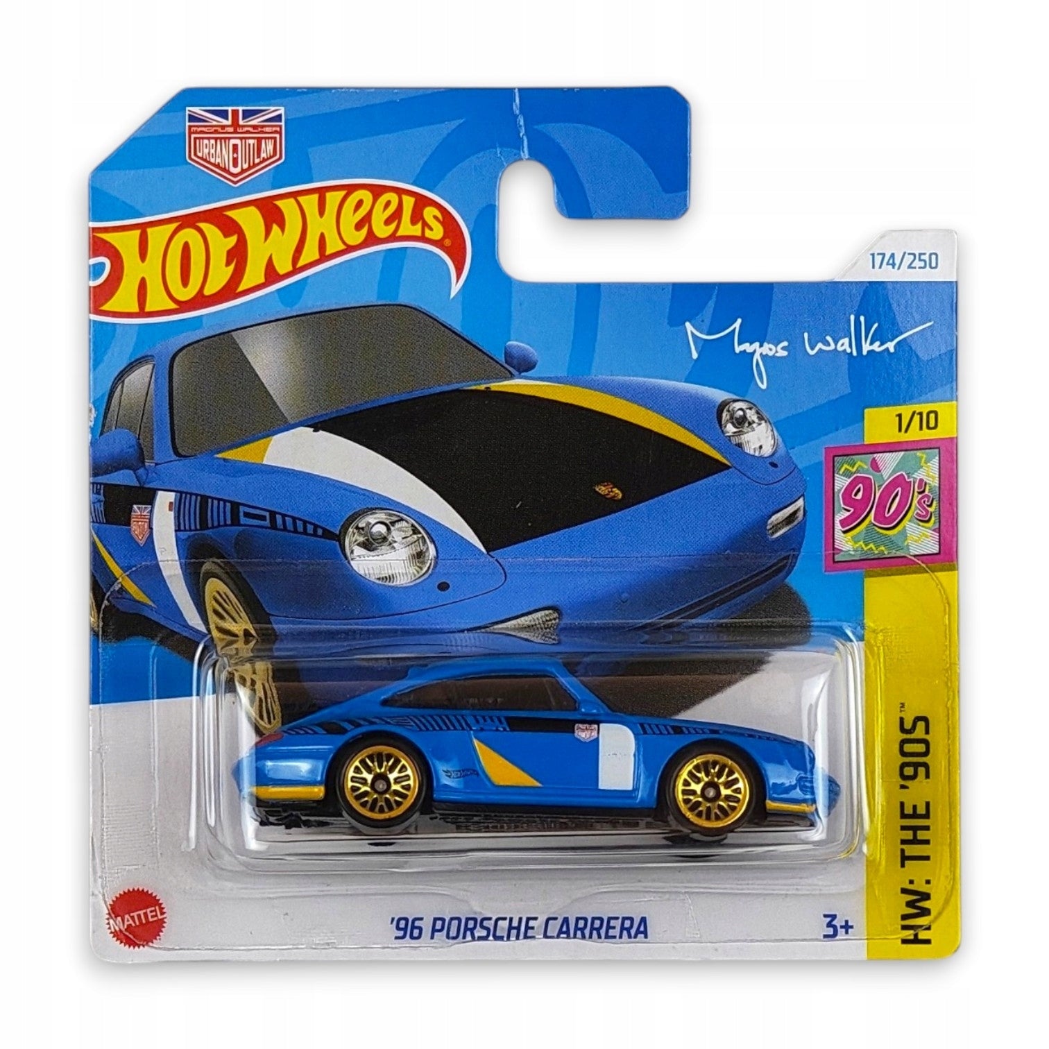 Hot Wheels - 96 Porsche Carrera OUTLET Delikatne zagięcia