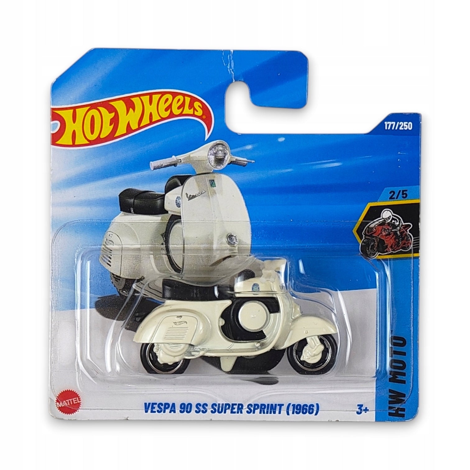 Hot Wheels - Vespa 90 SS Super Sprint 1966 OUTLET Uszkodzony Blister