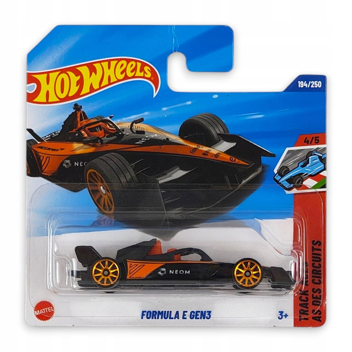 Hot Wheels - Formula E Gen3 OUTLET Delikatne zagięcia