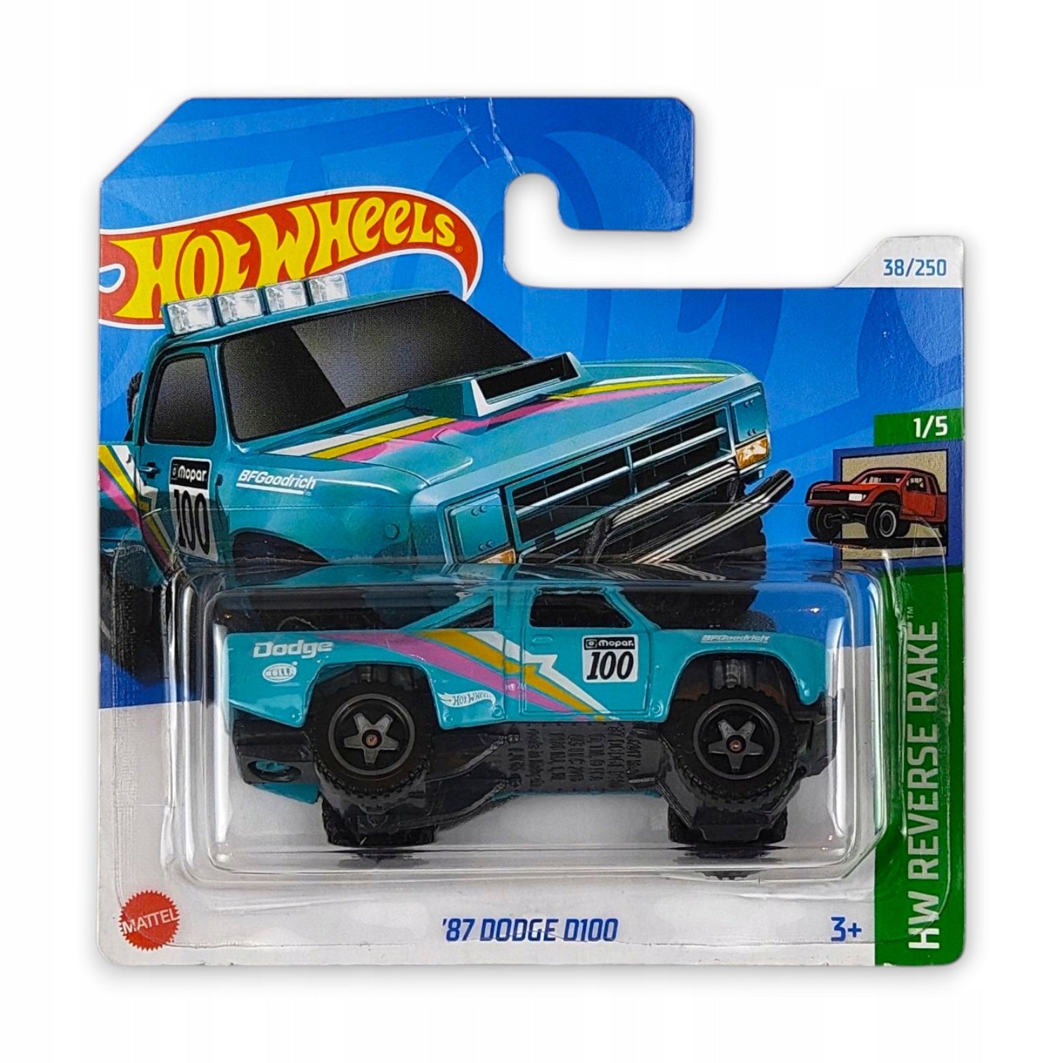 Hot Wheels - 87 Dodge D100 OUTLET Delikatne zagięcia